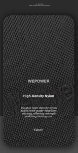 Gros plan sur la texture du tissu en nylon noir haute densité imperméable du sac