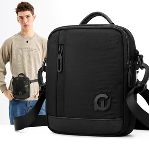 Men Casual Nylon Crossbody Bag Waterproof Functional Shoulder Bag Outdoor Sport Waist Pack Tactical Messenger Bag Travel