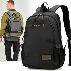 Men Large Capacity Commuter Backpack Water Repellent Nylon Laptop Bag Casual School Bag For Teenagers Students Travel Daypack