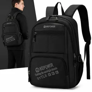 WEPOWER Große Kapazität Herren Pendler Rucksack Wasserabweisendes Nylon 15 Zoll Laptoptasche Business Casual Reise Daypack