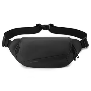 Sac bandoulière tactique noir étanche pour le cyclisme et les déplacements professionnels