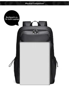 Sac à dos pour ordinateur portable étanche avec comparatif de taille 14 pouces