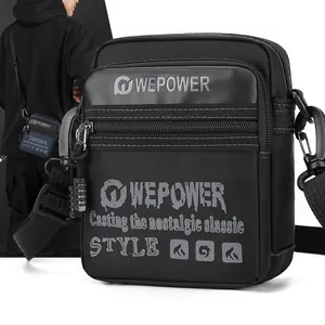 Herren Mode Nylon Umhängetasche Wasserdicht Lässig Schultertasche Für Outdoor Reisen Mehrschichtige Aufbewahrung Dekompression Messenger Bag Streetwear Handytasche