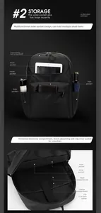 Macro view showing internal compartments and thick padding for 15.6 inch laptop storage