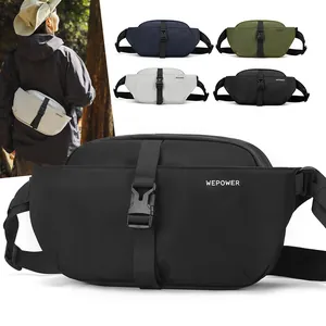 Borsa da Petto Men's Urban Street Pendolare Idrorepellente Nylon Crossbody Bag Multi Tasche Viaggi Outdoor Sport Borsa a Tracolla Marsupio
