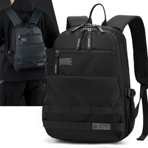 Herren Wasserabweisender Nylon Rucksack Taktische Business Laptoptasche Minimalistischer Pendler Reiserucksack Passend Für 14 Computer