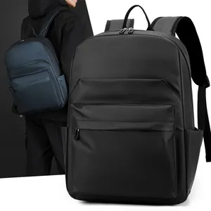 Men's Business Casual Backpack Waterproof Nylon 15.6 Inch Laptop Bag With Anti-theft Pocket Breathable Shoulder Straps For Travel