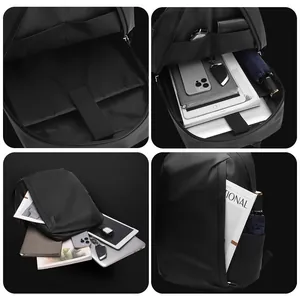 Waterproof business laptop backpack with organized compartments for travel and daily commute