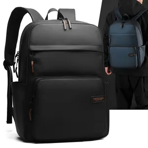 Waterproof Laptop Backpack Men Business Large Capacity Commuting Travel Shoulder Bag With Breathable Mesh Straps And Luggage Strap