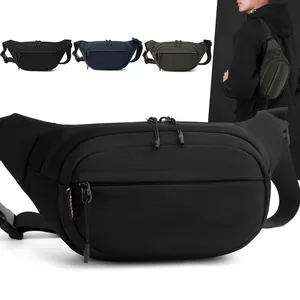 Men Tactical Waist Bag Waterproof Ballistic Nylon Chest Sling Bag Crossbody Bag For Outdoor Travel Sport Cycling Trendy