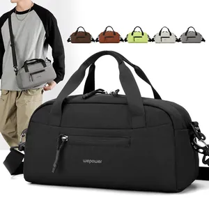 Sac à Bandoulière Unisexe en Nylon Imperméable Grande Capacité Mode Simple Techwear Sac à Main Multifonctionnel pour Voyage et Sport