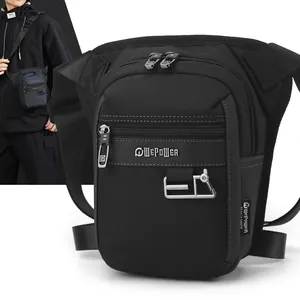Bolso de Pierna Táctico de Nailon 1680D Impermeable para Hombre Bolso de Pecho Multi-Bolsillo Ciclismo Al Aire Libre Sling Bag Messenger Bag Minimalista