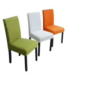 Universal Elastic Chair Cover Waffle Knit Thickened Stretch Seat Slipcover For Dining Room Kitchen Hotel Home Decor