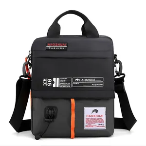 Men's Waterproof Nylon Crossbody Bag Multi-Pocket Casual Shoulder Bag Handbag For Travel Work Outdoor Tactical Messenger Bag