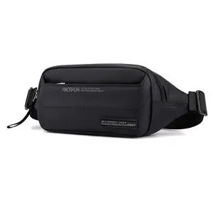 Men Outdoor Multifunctional Waist Bag Waterproof Polyester Chest Crossbody Bag Fashion Casual Running Hiking Fanny Pack