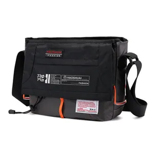 Bolso Bandolera Casual Unisex de Nailon Impermeable con Múltiples Bolsillos Ligero para Deportes al Aire Libre Streetwear Pack de Viaje