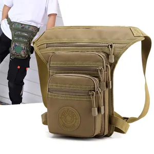 Waterproof Oxford Tactical Leg Bag For Men Outdoor Multi Pocket Waist Bag For Cycling Climbing Hiking Sporty Chest Bag