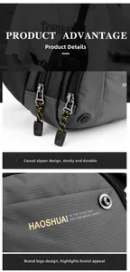 Detail of durable dual-tone cord zipper pulls and waterproof nylon fabric texture