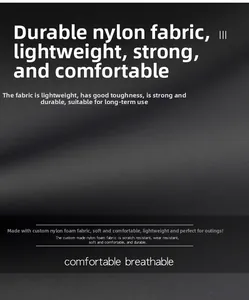 Close-up of durable water-resistant nylon fabric texture for outdoor crossbody bag