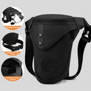 Men's Outdoor Tactical Leg Bag Waterproof Nylon Waist Bag Multifunctional Cycling Hiking Chest Messenger Bag For Travel Sport