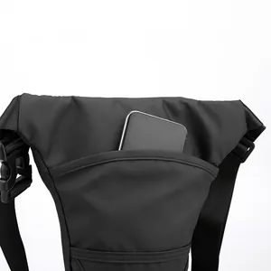Waterproof nylon tactical drop leg bag with phone pocket and adjustable straps