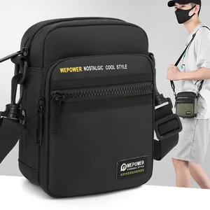Men's Waterproof Nylon Crossbody Bag Multi-Functional Outdoor Shoulder Bag Fashion Small Messenger Bag Belt Bag For Travel Daily