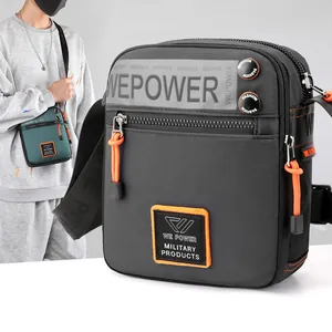 Men's Waterproof Nylon Crossbody Bag Tactical Casual Outdoor Travel Shoulder Bag With Multi Pockets For Daily Use