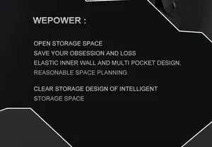 Detail of multi-pocket storage with elastic inner walls for men's shoulder bag
