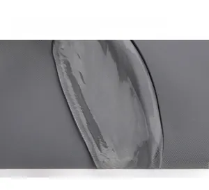 Detail von wasserabweisendem grauem Oxford-Nylon mit robuster Webstruktur