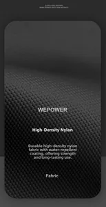 Close-up of waterproof high-density nylon fabric with durable hexagonal texture