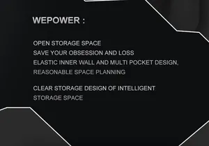 Detail of multi-pocket storage with elastic inner walls for organized travel bag layout
