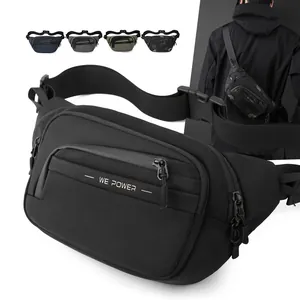 Men's Waterproof Nylon Chest Bag Multi-functional Outdoor Tactical Waist Bag Urban Crossbody Sling Bag For Travel Commuting