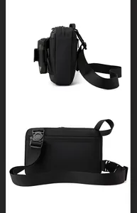 Détails du sac tactique en nylon imperméable avec boucles renforcées et anneaux en D