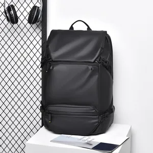 Large Capacity Waterproof Business Laptop Backpack For Men Modern Minimalist Travel Backpack With Multi Compartments And Adjustable Straps