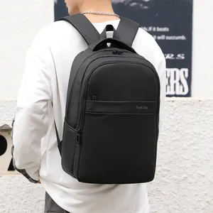 Sac à Dos pour Ordinateur Portable en Nylon Imperméable Grande Capacité Business Décontracté Avec Compartiment pour 15.6 Homme