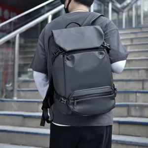 Business laptop backpack with waterproof coating and large capacity for travel and commute