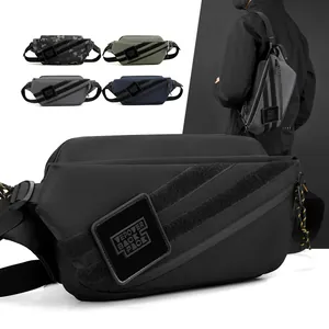 Heren Tactische Waterdichte Borsttas Grote Capaciteit Schoudertas Outdoor Sport Crossbody Tas Industrieel Stijl Casual Heuptas