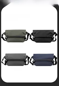 Borse a tracolla in nylon impermeabile in opzioni di colore verde, nero, grigio e blu