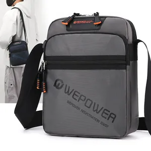 Men Waterproof Nylon Crossbody Bag Large Capacity Shoulder Messenger Bag For Outdoor Daily Travel Casual Fashion Satchel