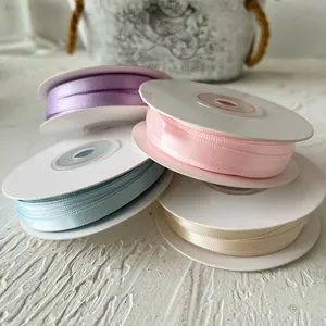 Nastri in raso da 0,6cm in colori pastello per fiocchi fai da te e artigianato