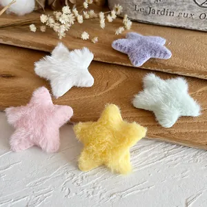 Five-pointed plush stars in macaron colors for DIY crafts and Lolita accessories
