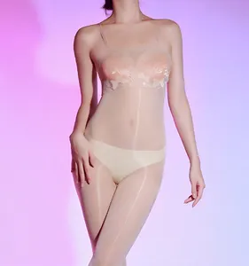 Detailed close-up of floral lace embroidery and sheer mesh on seamless body shaper