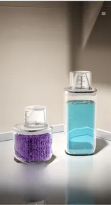Contenitore trasparente per detersivo con tappo dosatore graduato da 150 ml