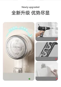 Detail of vacuum suction cup base with rotary lock mechanism for folding drying rack