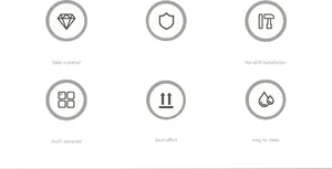Hygienic toilet seat lifter features icons for easy installation and safety
