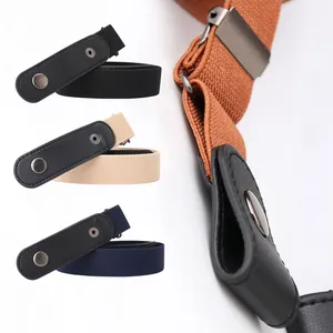 Adjustable No-Buckle Elastic Belt For Women Invisible Stretch Waist Belt For Jeans Pants No Show Fashion Comfort Accessory
