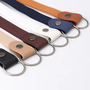 Ceintures élastiques invisibles pour femmes en six couleurs incluant marine et beige