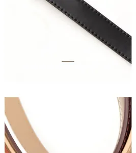 Detailed view of high-quality leather belt with fine stitching and smooth edges