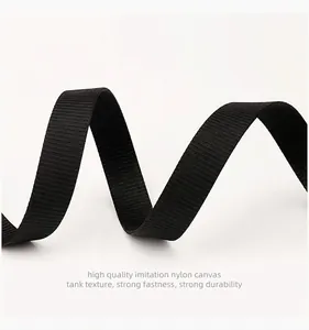 Detailed close-up of tactical nylon web belt showing durable tank-style weaving texture