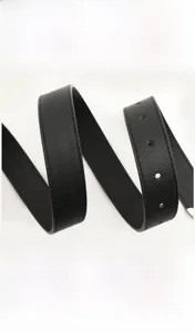 Detailed view of black PU leather belt texture with durable stitching and metal hardware